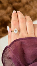 Tiffany Style Oval Kesim Taşlı Yüzük