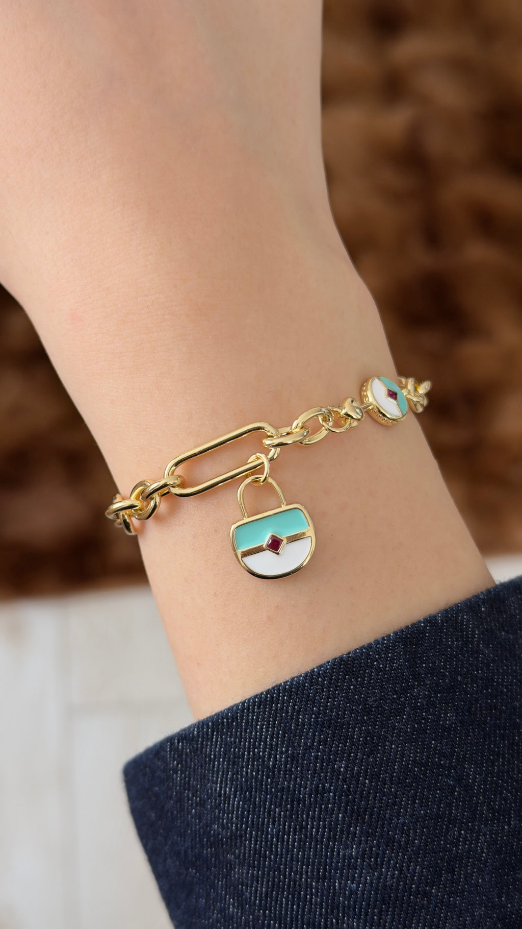 Monica Renkli Charm Bileklik