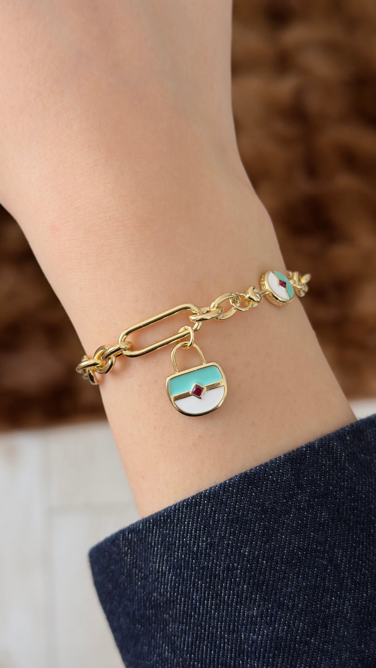 Monica Renkli Charm Bileklik