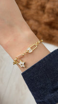 Boho Charm Detaylı Kilit Bileklik