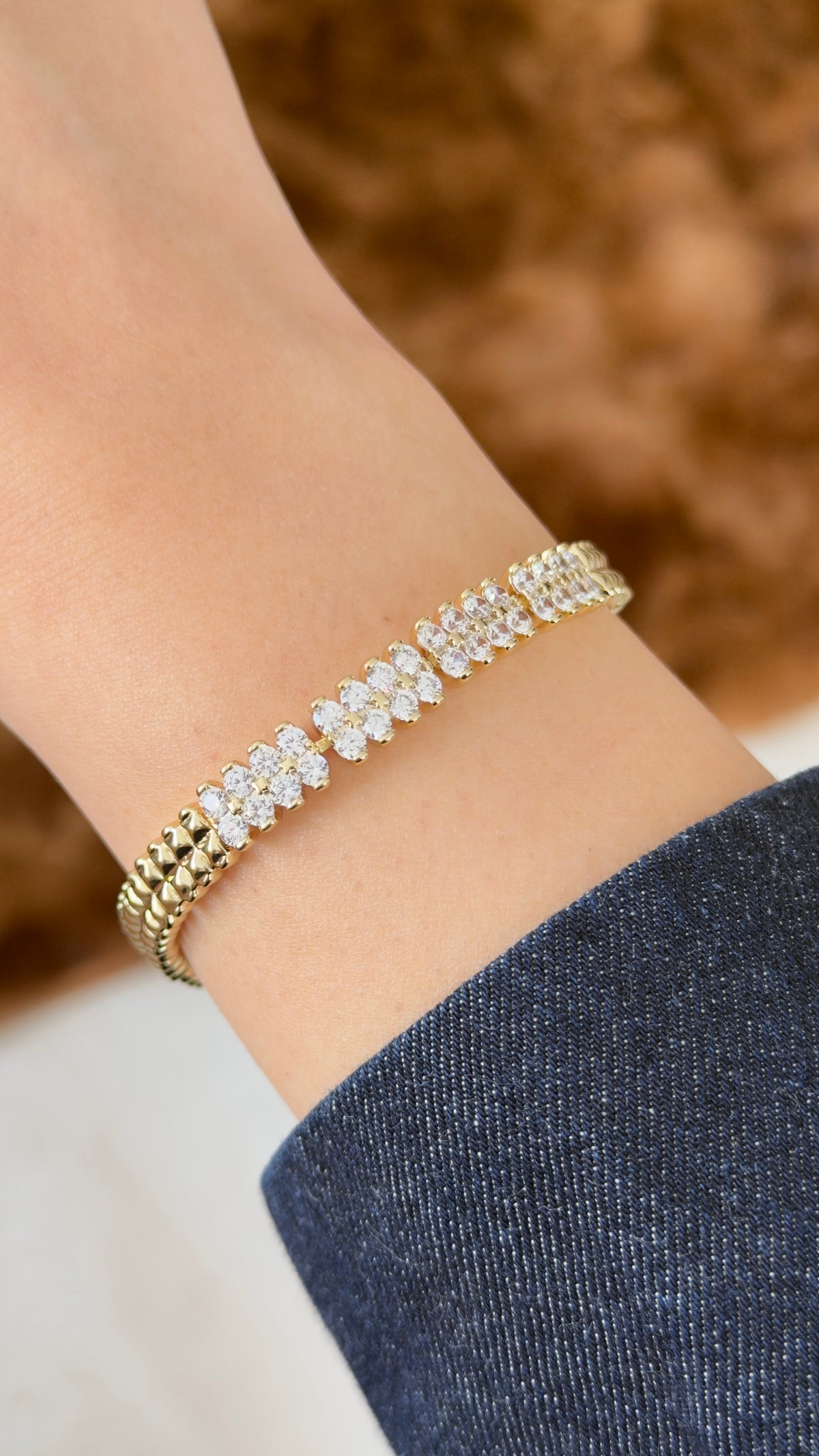 Glamour Marquise Zirkon Taşlı Küme Model Bileklik