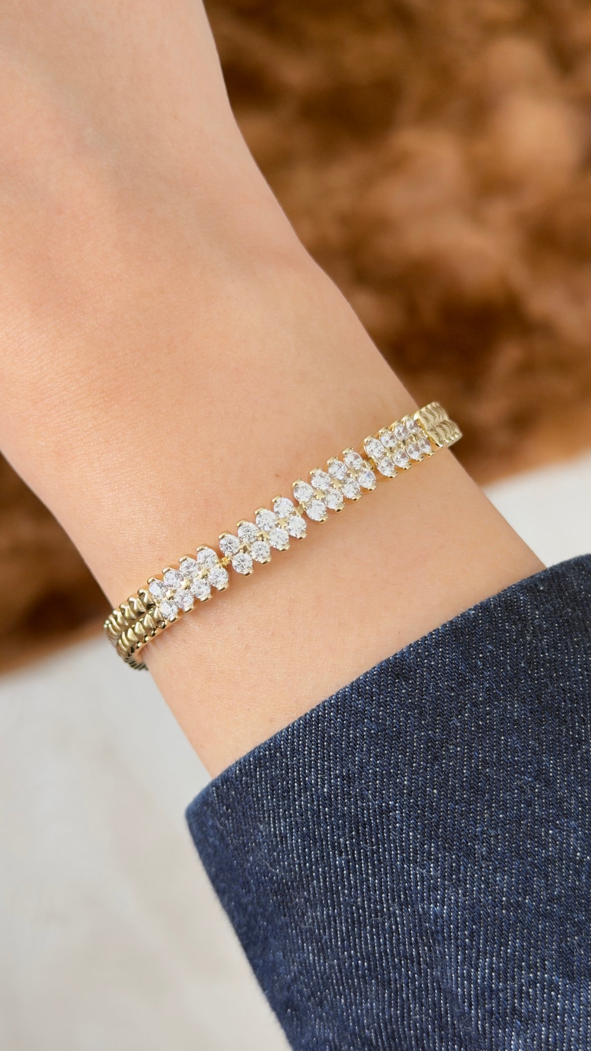 Glamour Marquise Zirkon Taşlı Küme Model Bileklik