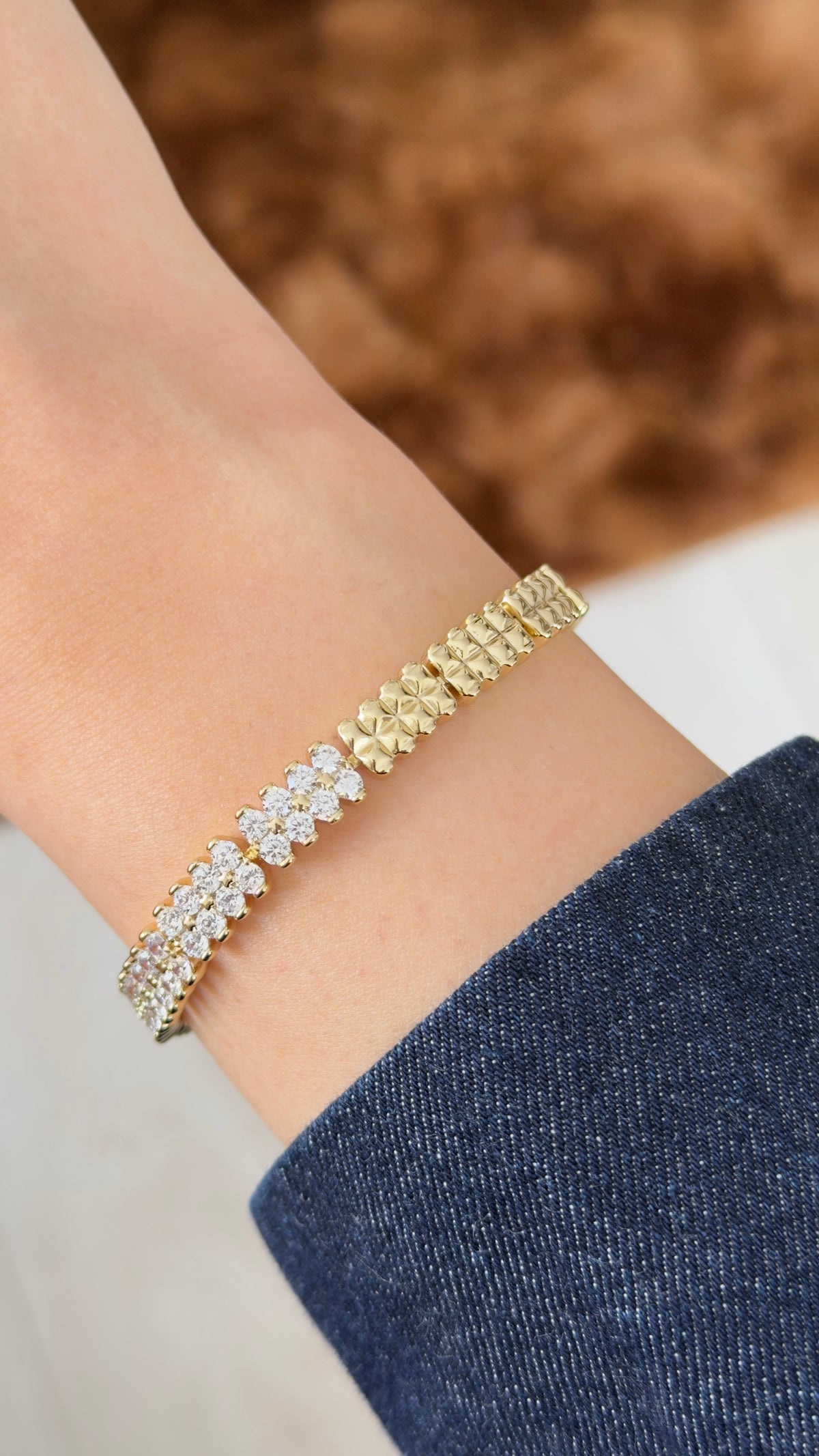 Glamour Marquise Zirkon Taşlı Küme Model Bileklik
