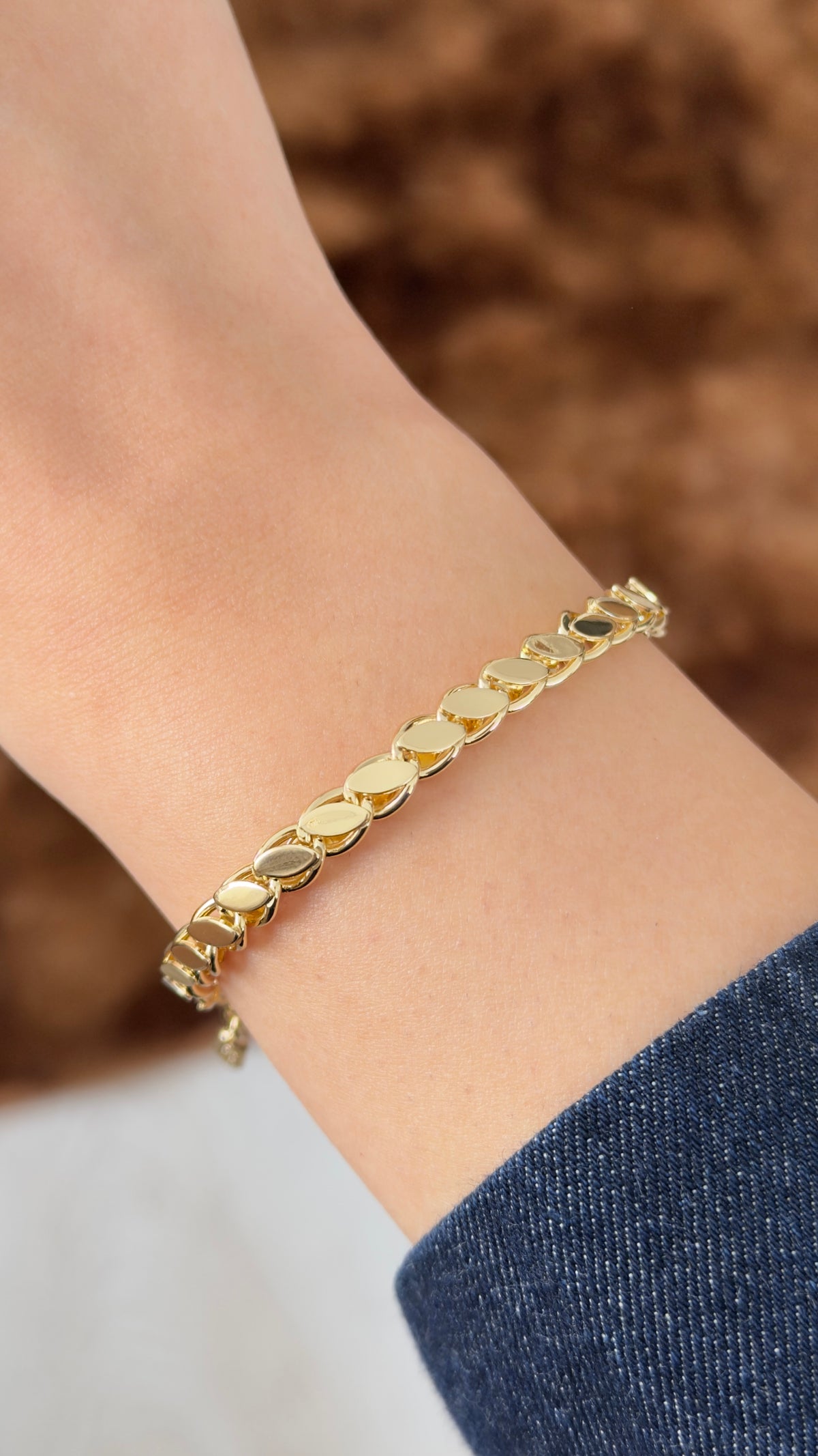 Golden Arpa Model İşçilikli Bileklik